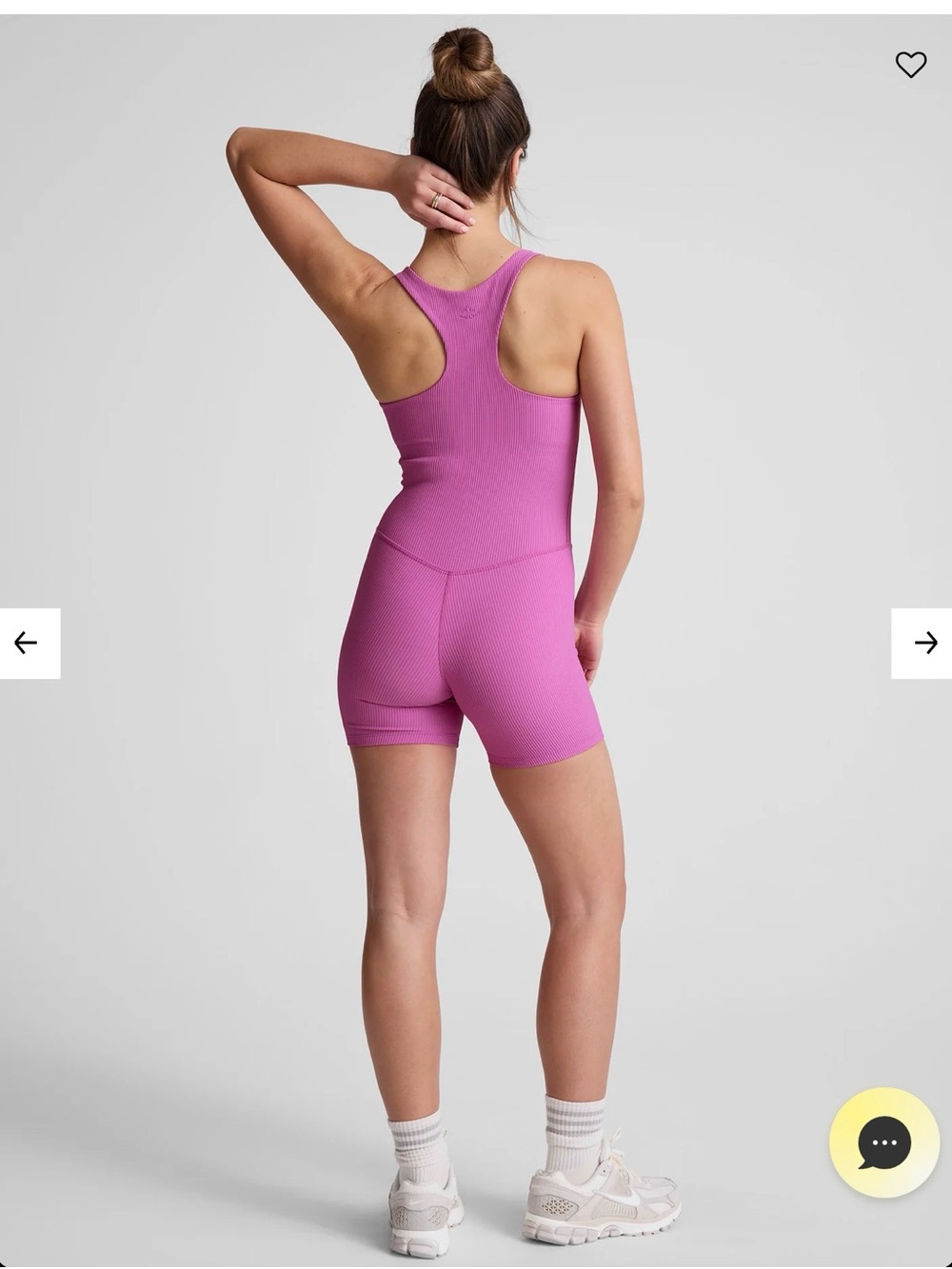 Beyond Yoga Routine Ribbed Biker Jumpsuit - Picture 2 of 5